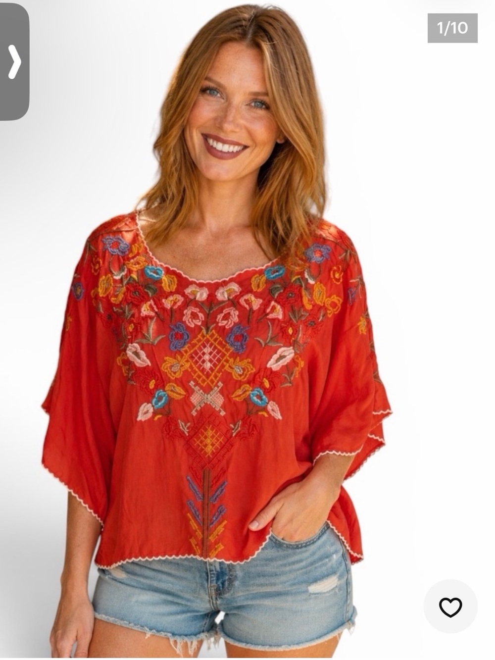 Johnny Was Lombriga Cupra Blouse size medium